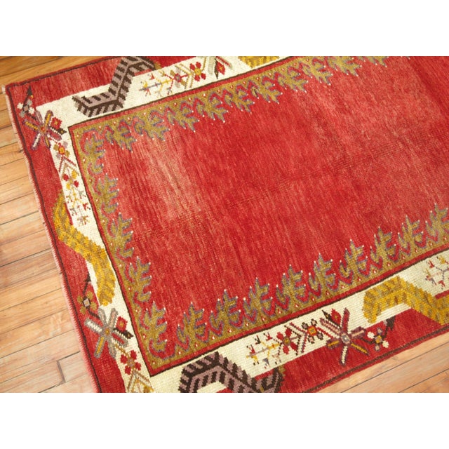 Antique Red Turkish Runner For Sale In New York - Image 6 of 6