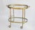 1960s Mid-Century Modern Neoclassical Serving Cart with Glass and Removable Tray, 1960s For Sale - Image 5 of 12