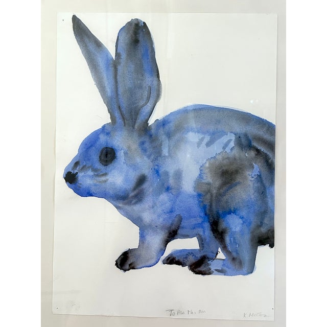2010s Kim McCarty | Untitled (Blue Rabbit) For Sale - Image 5 of 18