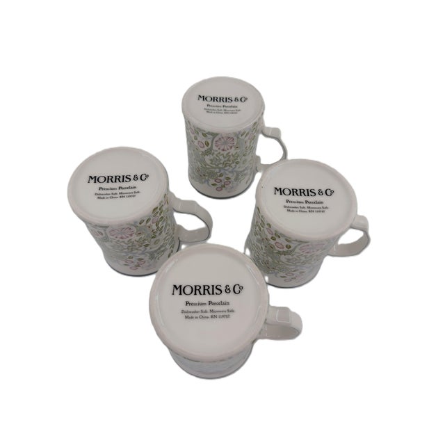 A charming set of four porcelain mugs inspired by the timeless Sweet Briar botanical motif of Morris & Co.. This set...