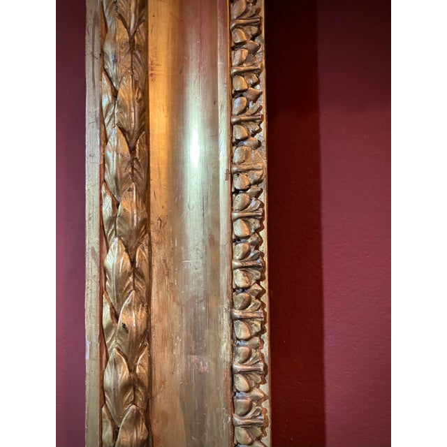 Tuscan Empire Carved Gold Leaf Gilt Frame, Italy, 19th Century For Sale - Image 4 of 11