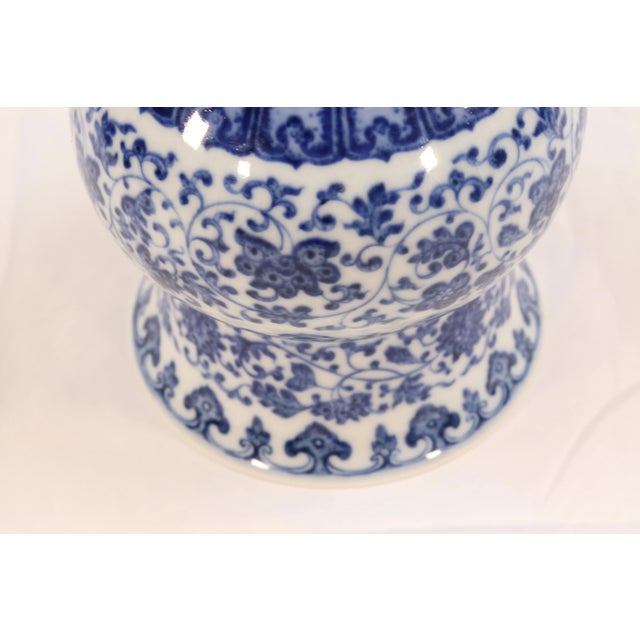 Late 19th Century Ming Style Blue & White Zhadou For Sale In Chicago - Image 6 of 9