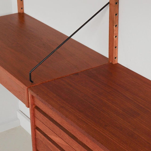 Metal Royal System Wall System with Desk, Drawer Unit and Shelves by Poul Cadovius for Cado, 1960s For Sale - Image 7 of 11