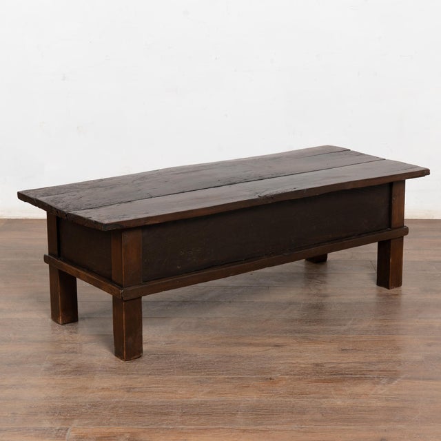 Early 19th Century French Oak Coffee Table With Two Drawers For Sale - Image 9 of 9