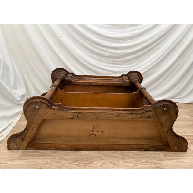 1970s Vintage Heritage Grand Tour Sofa Table Console Hall Table Shelves For Sale - Image 10 of 10