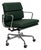 Herman Miller Eames Aluminum Group Soft Pad Management Chair – Green Leather For Sale
