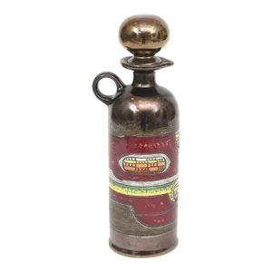 Signed Glazed Ceramic Object Decanter by Vega Abstract