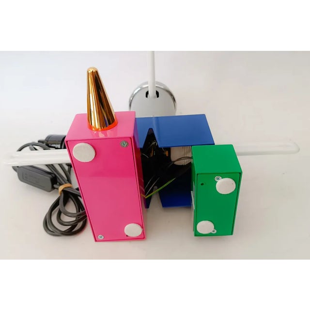 Metal Laurel Table Lamp Design Peter Shire for Memphis, 2010s For Sale - Image 7 of 8