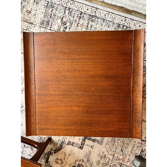 Brown Mid-Century Modern Japanese Teak Snack Tables For Sale - Image 8 of 11