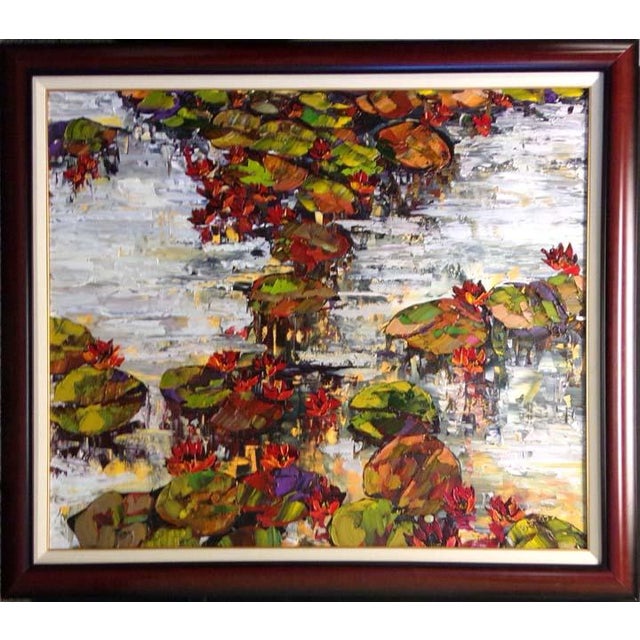 2010s Maya Eventov Untitled Oil Canvas W/Custom Frame Me082211-04 For Sale - Image 5 of 5