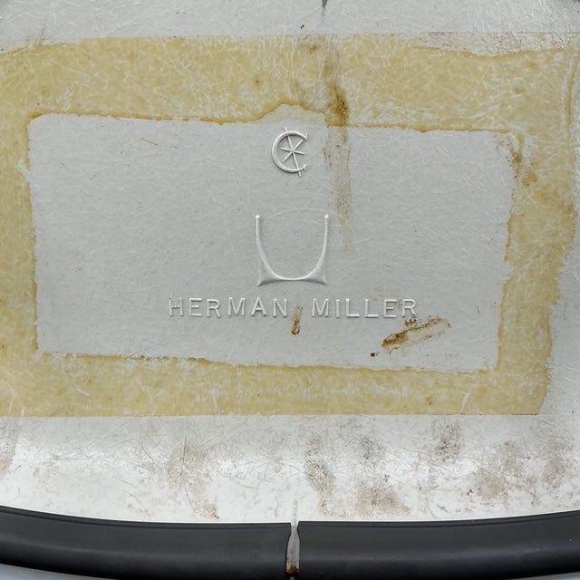 1970s Set of 2 Herman Miller Eames DSX Dining Chairs With H Base Purple For Sale - Image 6 of 11