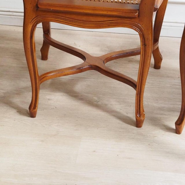 French Louis XV Style Viennese Wicker Dining Chair For Sale - Image 12 of 15