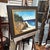 Wood 1960s Bar Harbor Seascape ,Oil on Board by Irene O’loughlin For Sale - Image 7 of 10