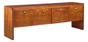 Edward Wormley for Dunbar Mid Century Rosewood, Oak and Brass Credenza