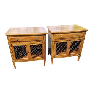 John Widdicomb French Country Side Tables Nightstands, Circa 1950s a Pair For Sale