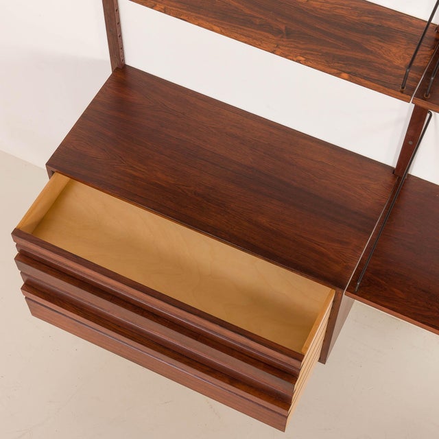 Wood Shelving Unit with Desk by Poul Cadovius for Cado, 1960s For Sale - Image 7 of 15