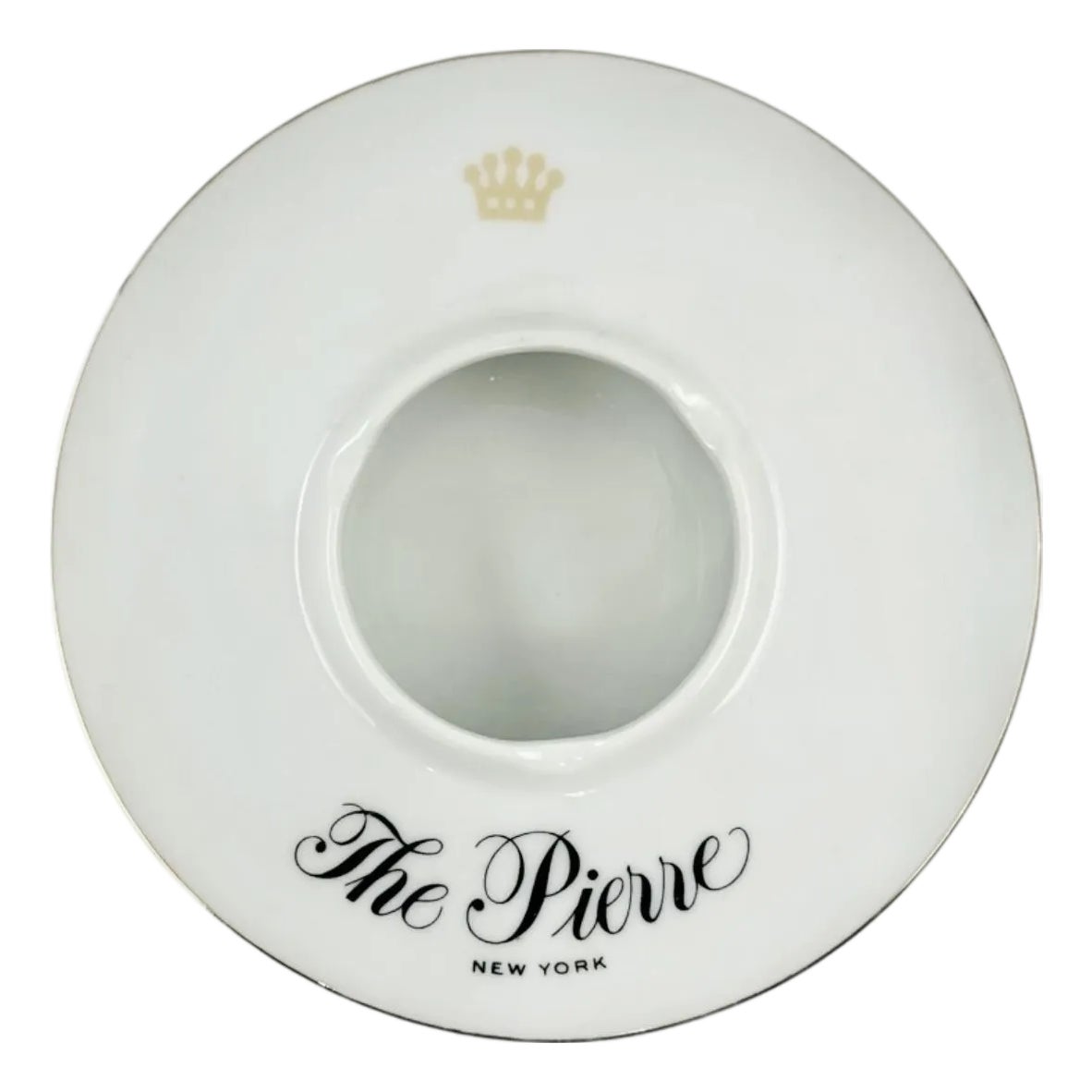 Vintage the Pierre Hotel New York Nyc Porcelain Ashtray