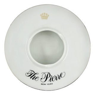 Vintage the Pierre Hotel New York Nyc Porcelain Ashtray For Sale