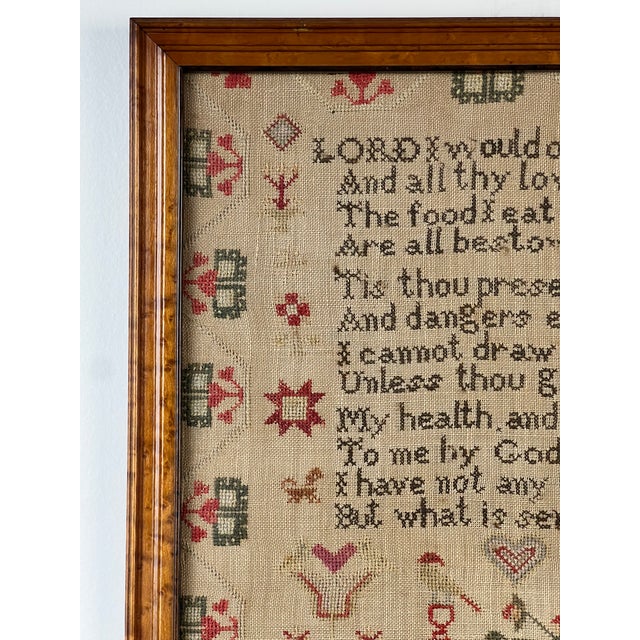 An exceptional English Regency schoolgirl needlework sampler stitched by Charlotte Rees at the age of eleven and dated...