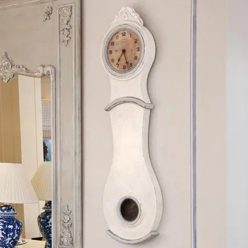 2010s Mora Wall Clock in Antique White For Sale - Image 5 of 5