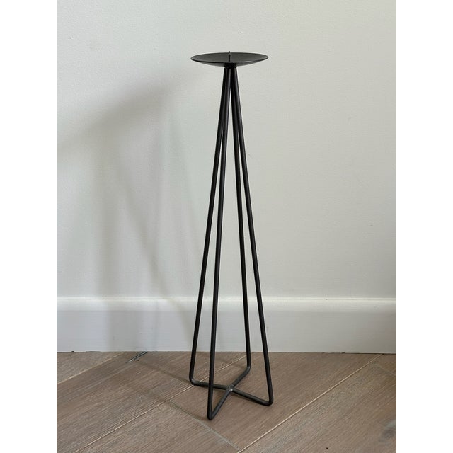 Art Deco Metal Tower Candle Holders (Set of 6) For Sale - Image 3 of 8