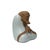 1990s Small Miniature Contemporary Ceramic Damo Bodhidharma Figure For Sale - Image 5 of 7