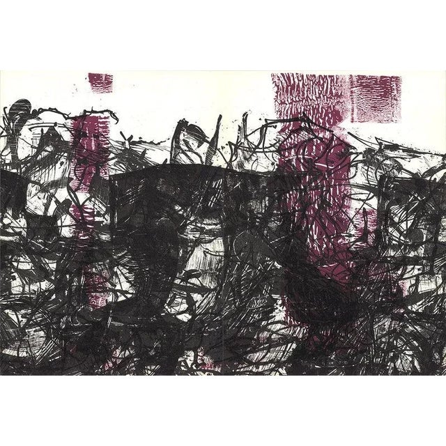 Artist: Jean-Paul Riopelle Title: Composition XVI-171 Year: 1968 Signed: No Medium: Lithograph Paper Size: 15 x 22 inches...