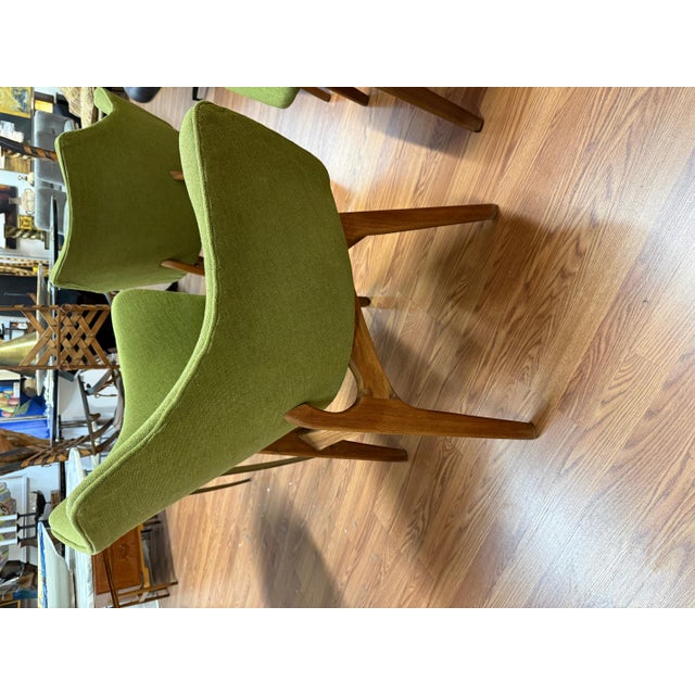 Set of 4 1970’s Walnut Chairs Attributed to Adrian Pearsall For Sale - Image 12 of 14