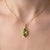 Contemporary Minimalist Peridot Necklace – August Birthstone Pendant for Women For Sale - Image 3 of 5