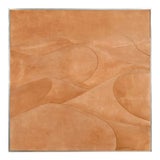 Huge Modernist Tan Suede 3 Dimensional Upholstered Painting, Signed Steven D. Corning, 1970s For Sale