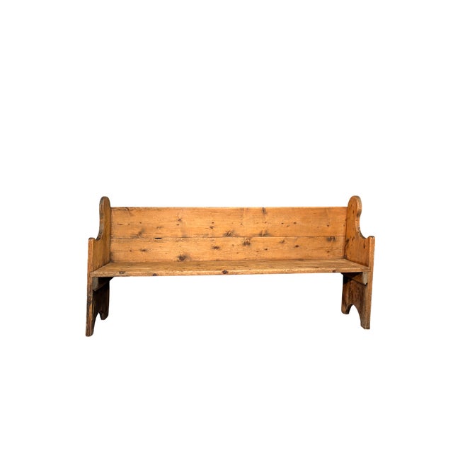 Antique Fir Bench, 1800 For Sale - Image 4 of 4