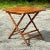 Vintage Coastal Split Bamboo Folding Table For Sale In West Palm - Image 6 of 7