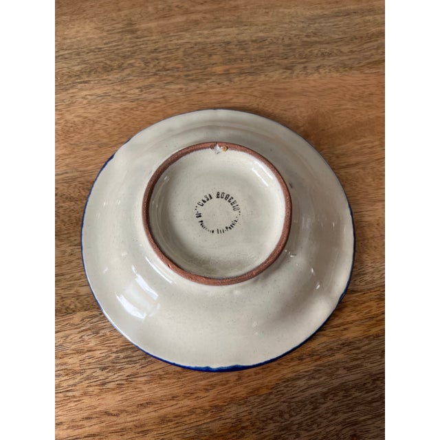 Ceramic Vintage Hand-Painted Mexican Talavera Ashtray For Sale - Image 7 of 7