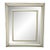 Karl Springer Style Mid-Century Modern Lacquered Beige Frame Wall Mirror For Sale