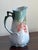 French Provincial Limoges-Style Hand Painted Porcelain Pitcher For Sale - Image 3 of 12