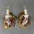 20th Century Wall Lamps in Limoges Porcelain and Gold, France, Set of 2 For Sale - Image 3 of 12