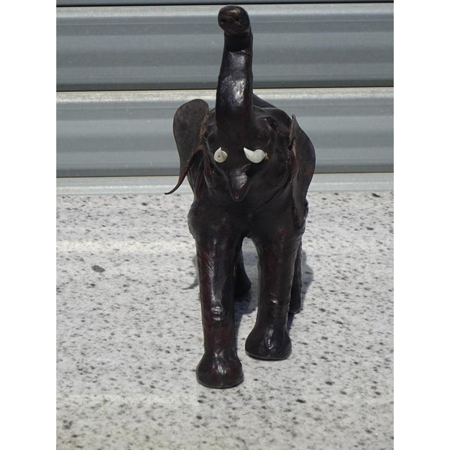 Asian Leather Elephant Figurine, 1960s For Sale - Image 13 of 15