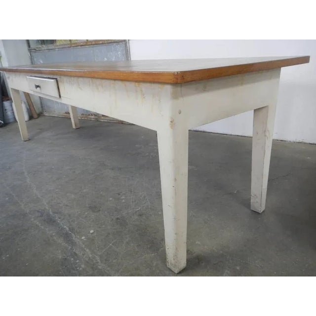 Brown Textile Industry Work Table For Sale - Image 8 of 11