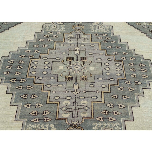 Turkish Oushak Rug 12'2" x 14'5" #18681 For Sale In Houston - Image 6 of 8