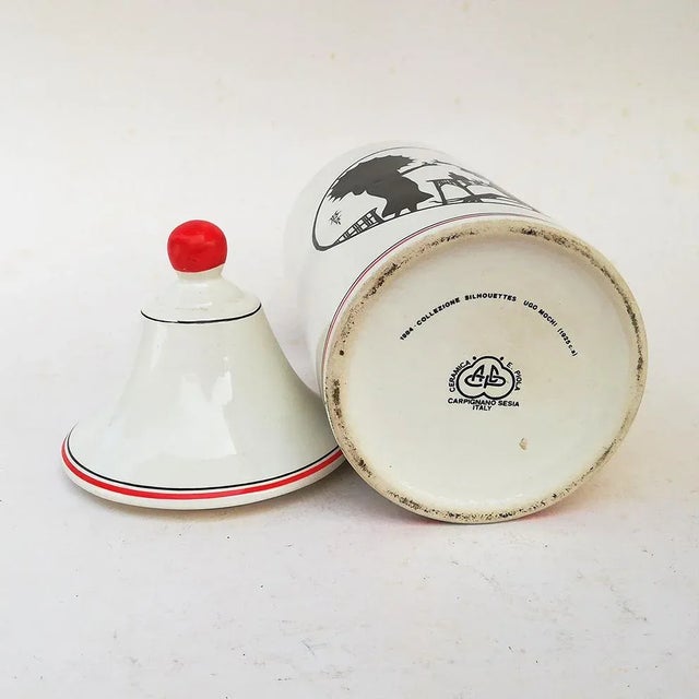 Lidded Container by Ugo Mochi for Cerartis Bontempo, 1980s For Sale - Image 10 of 11