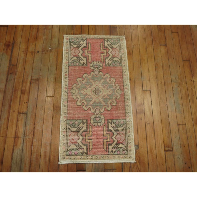 Light Pink Turkish Mat, 1'8'' X 3'2'' Chairish