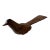 Vintage Solid Hand Carved Wood Roadrunner Bird For Sale