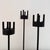 Vintage MCM Candlestick Holders by Van Keppel-Green, Set of Three. Cast Iron Brutalist Style For Sale - Image 9 of 10