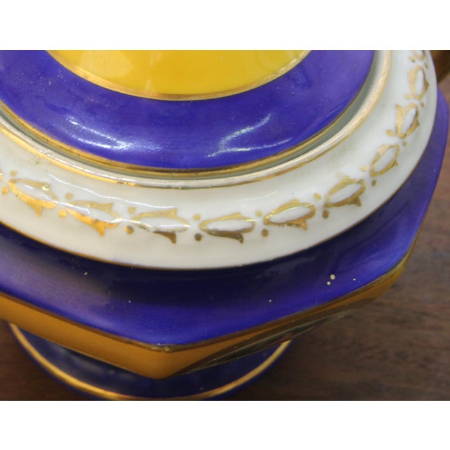 Czech Palt Gilt Porcelain Classical Scene Covered 1930s Sugar Bowl For Sale - Image 11 of 17