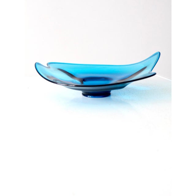 MidCentury Blue Viking Glass Bowl Chairish