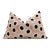 Taupe Polka Dot Silk Velvet Lumbar Pillow 16x24 | Handmade Designer Accent Pillow For Sale