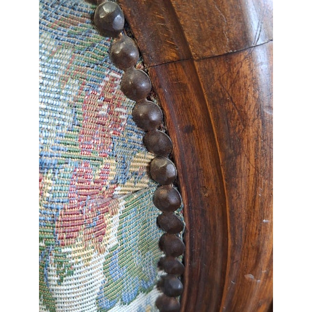 Italian Paolina Armchair with Fabric, 1890 For Sale - Image 12 of 16