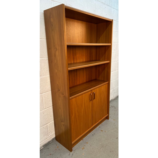 Mid-Century Modern Mid-Century Danish Modern Teak Bookcase For Sale - Image 3 of 15