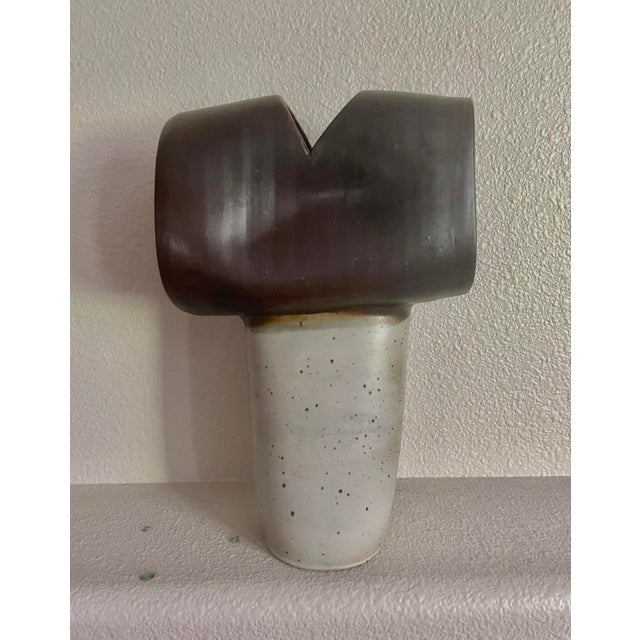 Ceramic Mid-Century Ceramic Sculpture by Nick Prokos (13” High) For Sale - Image 7 of 8