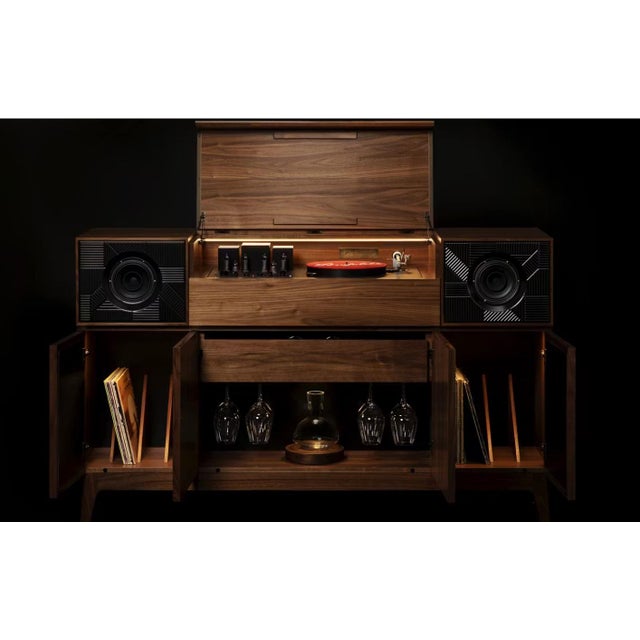 Mid-Century Modern Prototype Penfolds Grange 70th Anniversary Record Console Cabinet – Symbol Audio For Sale - Image 3 of 6
